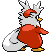 Delibird - Black 2 White 2 Black White Animated (Back View)