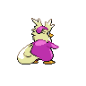 Delibird - Black White (Back View (Shiny))