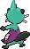 Dewott - Black White Animated (Back View (Shiny))