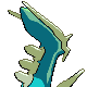 Dialga - HeartGold SoulSilver (Back View (Shiny))
