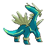 Dialga - Black White (Back View (Shiny))