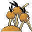 Dodrio - FireRed LeafGreen (Back View)