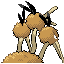 Dodrio - Ruby Sapphire (Back View)