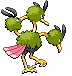 Dodrio - Black 2 White 2 Black White Animated (Back View (Shiny))
