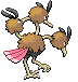 Dodrio - Black 2 White 2 Black White Animated (Back View)