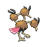 Dodrio - Black White (Back View)