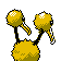 Doduo - Silver (Back View (Shiny))