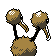 Doduo - Silver (Back View)