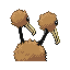 Doduo - FireRed LeafGreen (Back View)