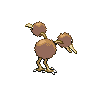 Doduo - Black White (Back View)