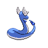 Dragonair - Black White (Back View)