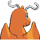 Dragonite - Diamond Pearl (Back View)