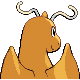 Dragonite - HeartGold SoulSilver (Back View)