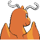 Dragonite - Platinum (Back View)