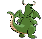 Dragonite - Black 2 White 2 Black White Animated (Back View (Shiny))
