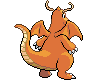 Dragonite - Black 2 White 2 Black White Animated (Back View)