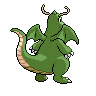 Dragonite - Black White (Back View (Shiny))