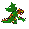 Druddigon - Black White (Back View (Shiny))