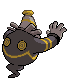 Dusknoir - Black 2 White 2 Black White Animated (Back View)