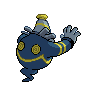 Dusknoir - Black White (Back View (Shiny))