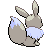 Eevee - Black 2 White 2 Black White Animated (Back View (Shiny))