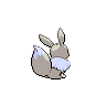 Eevee - Black White (Back View (Shiny))