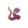 Ekans - Black White (Back View)
