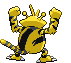 Electabuzz - Black 2 White 2 Black White Animated (Back View)