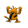 Electabuzz - Black White (Back View (Shiny))
