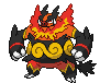 Emboar - Black White Animated (Normal)