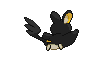 Emolga - Black 2 White 2 Black White Animated (Back View)