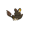 Emolga - Black White (Back View (Shiny))