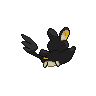 Emolga - Black White (Back View)