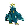 Empoleon - Black White (Back View (Shiny))