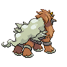 Entei - Black White (Back View (Shiny))