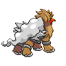 Entei - Black White (Back View)