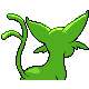 Espeon - Diamond Pearl (Back View (Shiny))