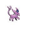 Espeon - Black White (Back View)