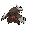 Excadrill - Black White (Back View)
