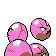 Exeggcute - Gold (Back View)
