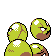 Exeggcute - Silver (Back View (Shiny))
