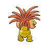 Exeggutor - Black White (Back View (Shiny))