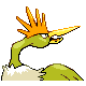 Fearow - Diamond Pearl (Back View (Shiny))