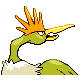 Fearow - HeartGold SoulSilver (Back View (Shiny))