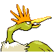 Fearow - Platinum (Back View (Shiny))