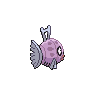 Feebas - Black White (Back View (Shiny))