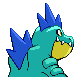 Feraligatr - Diamond Pearl (Back View (Shiny))