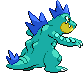 Feraligatr - Black 2 White 2 Black White Animated (Back View (Shiny))