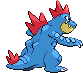 Feraligatr - Black 2 White 2 Black White Animated (Back View)