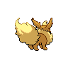 Flareon - Black White (Back View (Shiny))